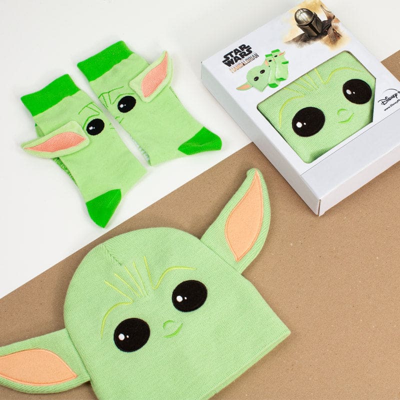 Star Wars Toddler Kids' Baby Yoda 2-Piece Hat & Mittens Set