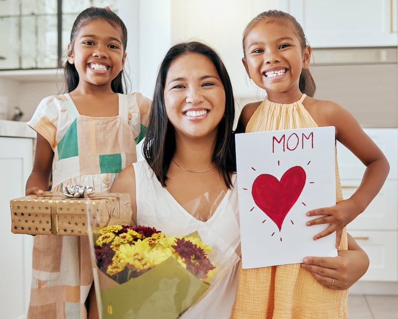 activities for mother's day, children gifting their mother surprises on Mother's Day