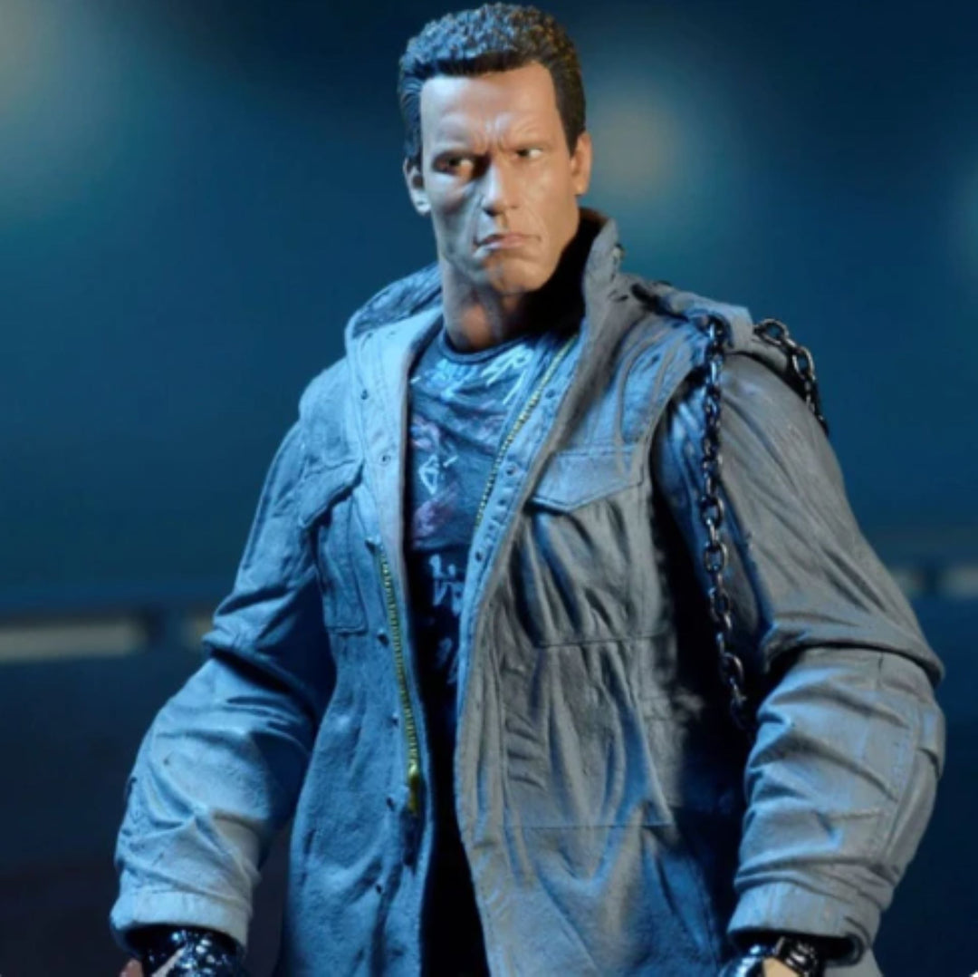 terminator 2, Terminator T800 Tech Noir Ultimate 7 Inch Scale Action Figure by Just Geek