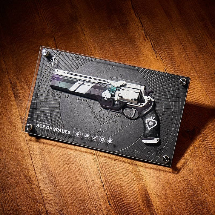 Destiny Exotic Armory Collection 'Ace of Spades' Replica Plaque – Just Geek