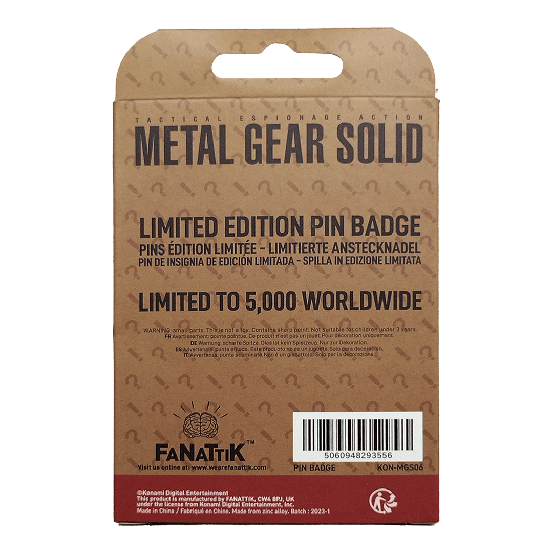 Metal Gear Solid FOXHOUND Limited Edition Pin Badge