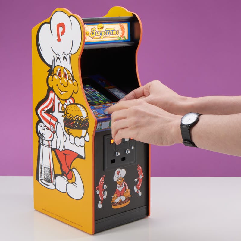 Official Data East BurgerTime Quarter Size Arcade Cabinet