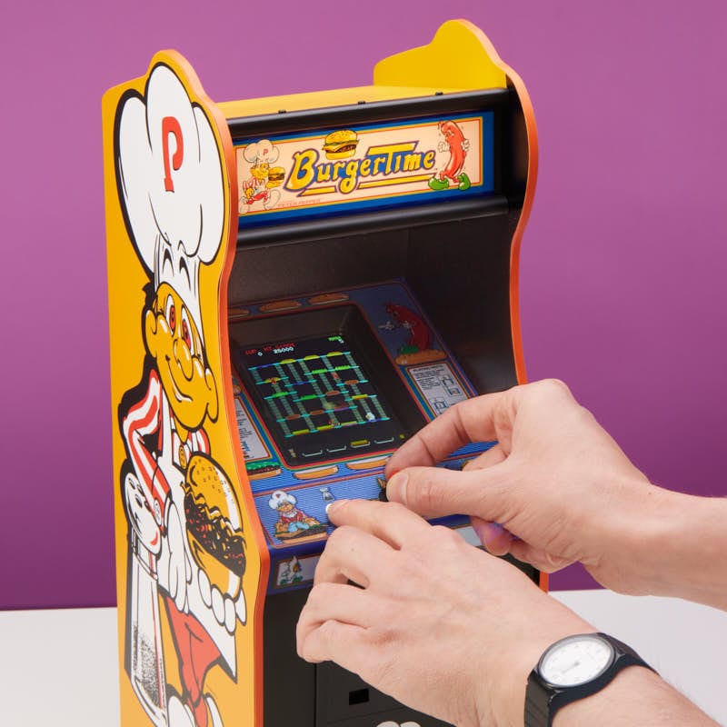 Official Data East BurgerTime Quarter Size Arcade Cabinet