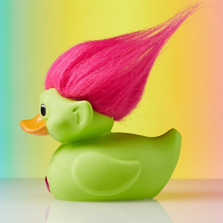 Official Trolls Green Troll (Green with Pink Hair) TUBBZ Cosplaying Duck Collectable