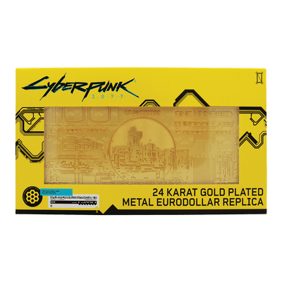 Cyberpunk 2077 24k Gold Plated Metal Eurodollar Replica