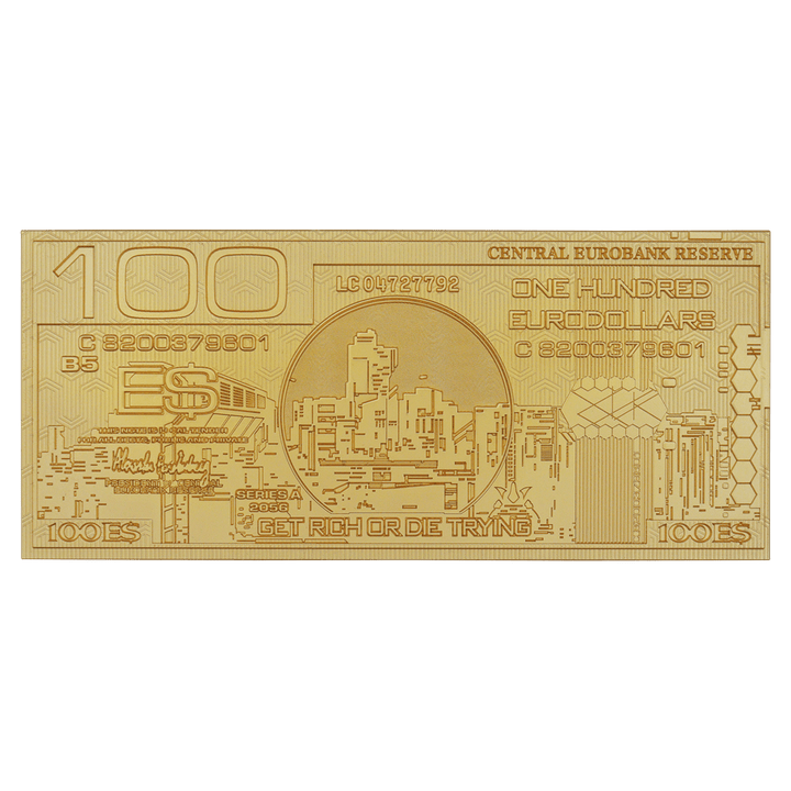 Cyberpunk 2077 24k Gold Plated Metal Eurodollar Replica