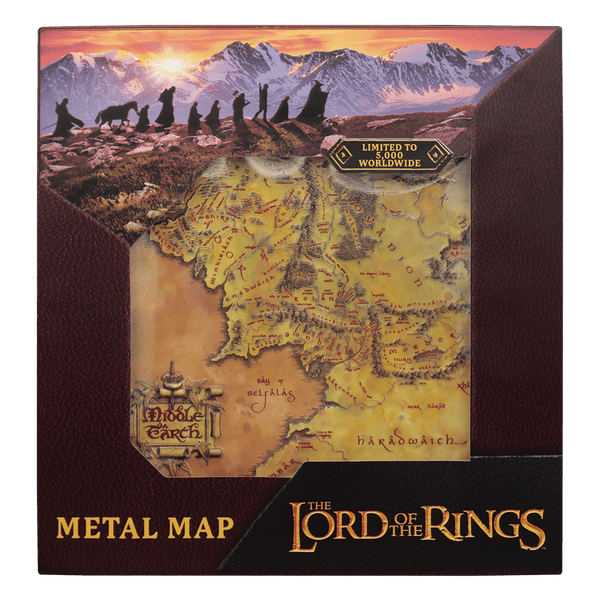 The Lord of the Rings Metal Map