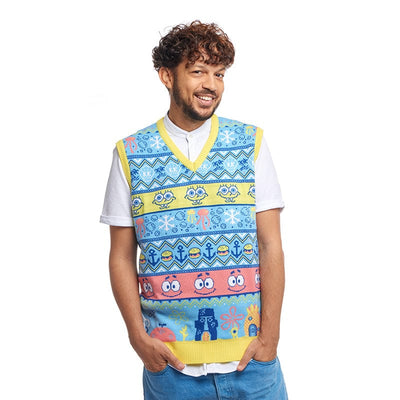 Spongebob Squarepants Christmas Knitted Vest Top