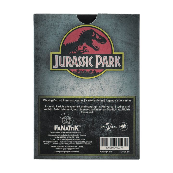 Jurassic Park Playing Cards