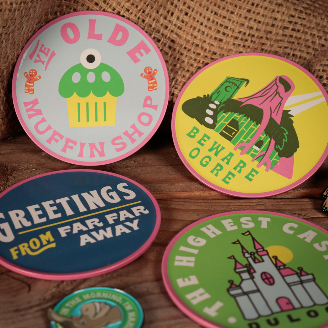 Shrek - UV-Set of 4 Metal Coasters