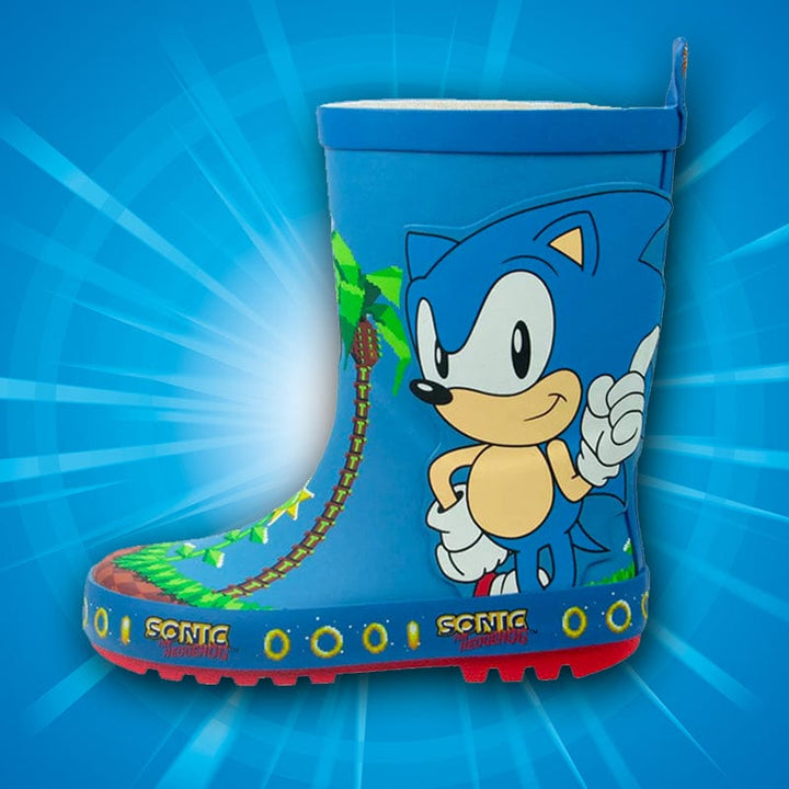 Kids 8 Official Sonic the Hedgehog Wellies / Wellington Boots