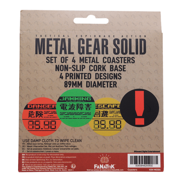 Metal Gear Solid Limited Edition Metal Coaster Set