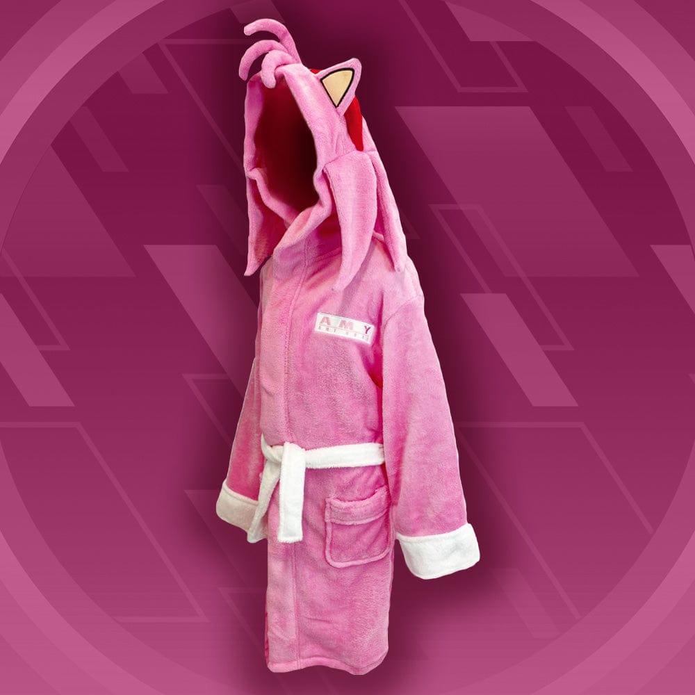 Official Sonic the Hedgehog Amy Rose Cosplay Hooded Children's Bathrobe / Dressing Gown