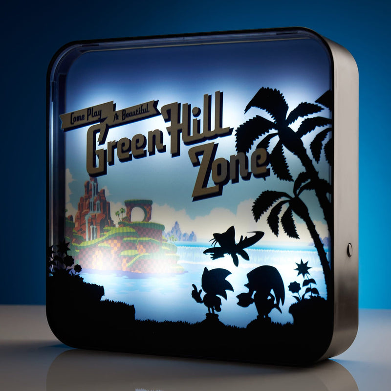 Official Sonic the Hedgehog ‘Green Hill Zone’ Acrylic Desk Lamp / Wall Light