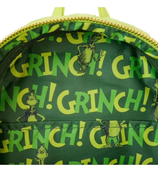 Loungefly Dr Seuss Plush Grinch Light Up Cosplay Mini Backpack