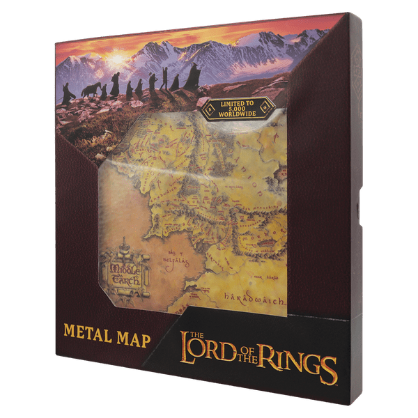 The Lord of the Rings Metal Map