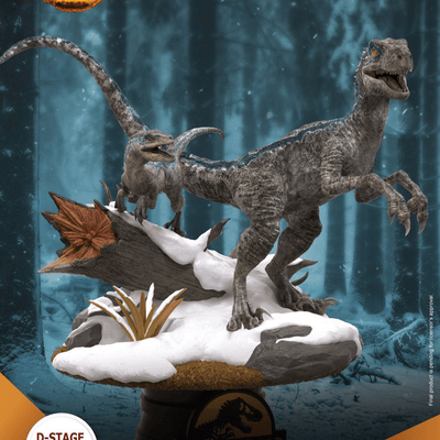 Jurassic World: Dominion D-Stage PVC Diorama Blue & Beta 13 cm reproduction