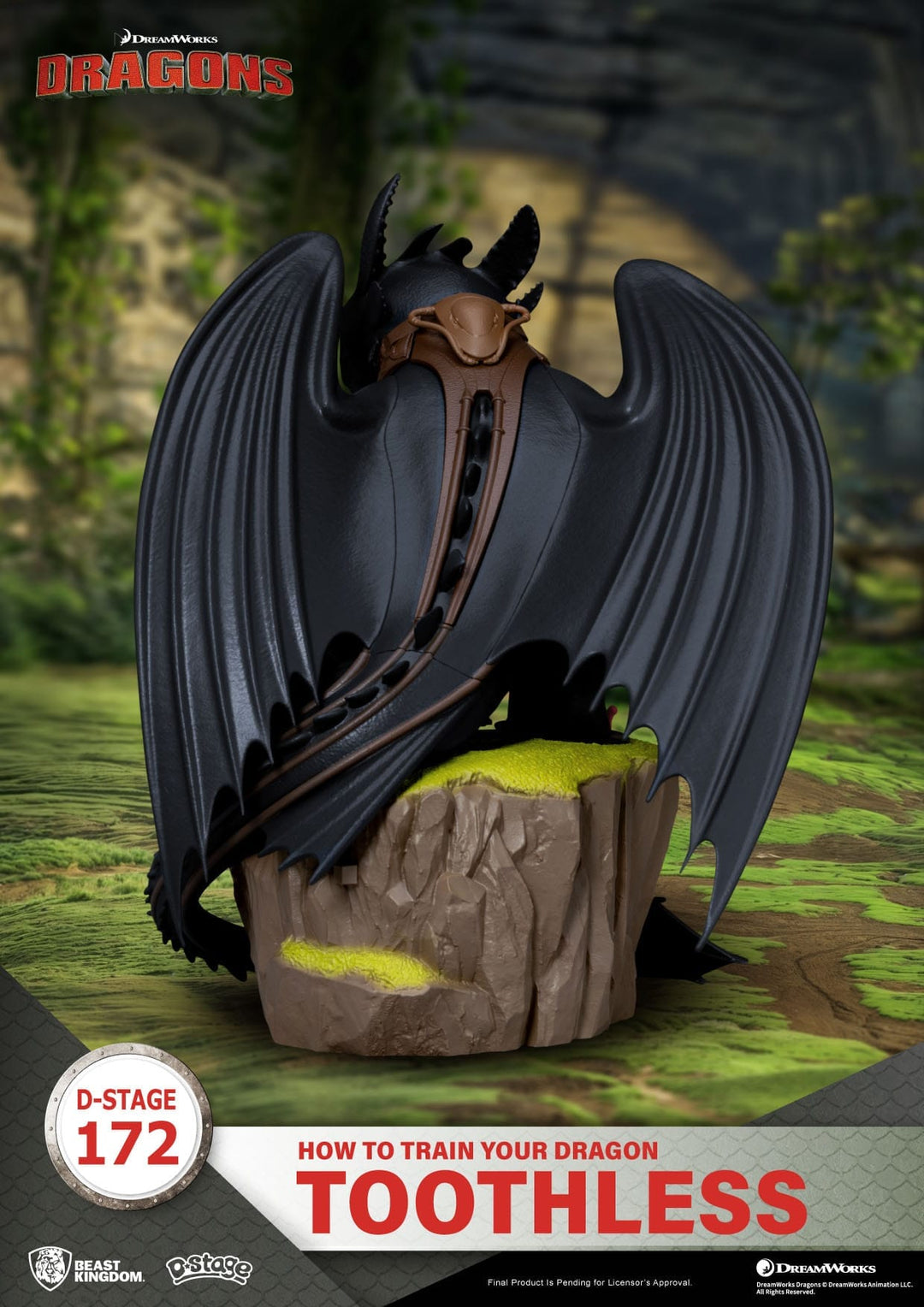 How To Train Your Dragon toothless Statue 14 cm