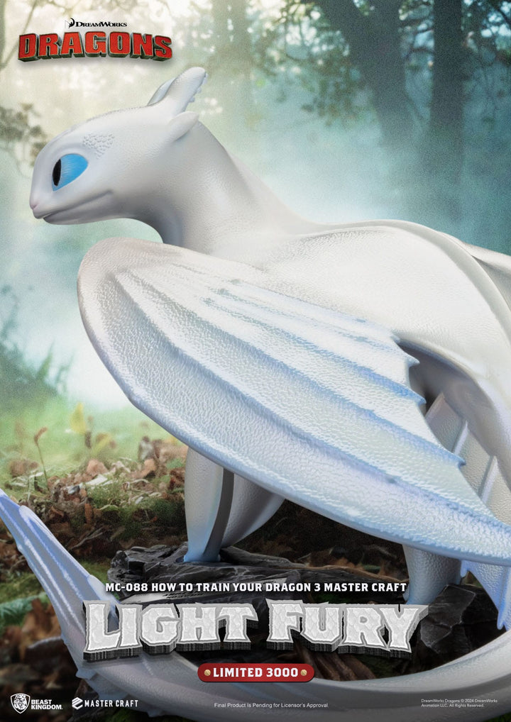 How to Train Your Dragon 3 Master Craft Light Fury Statue