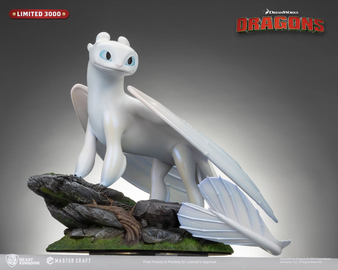 How to Train Your Dragon 3 Master Craft Light Fury Statue