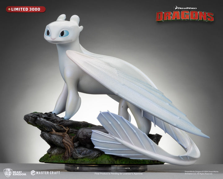 How to Train Your Dragon 3 Master Craft Light Fury Statue