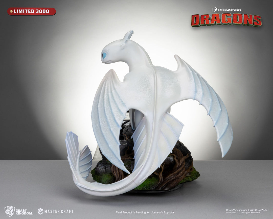 How to Train Your Dragon 3 Master Craft Light Fury Statue