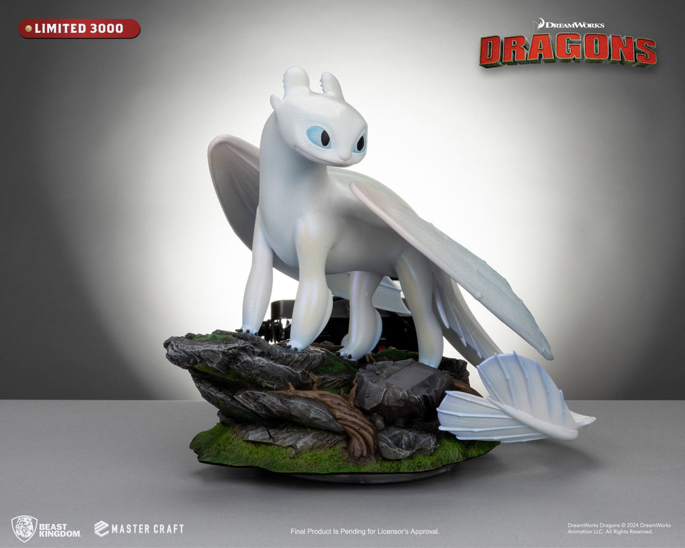 How to Train Your Dragon 3 Master Craft Light Fury Statue