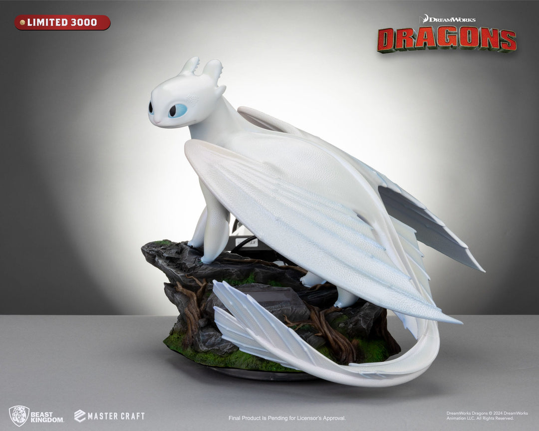 How to Train Your Dragon 3 Master Craft Light Fury Statue