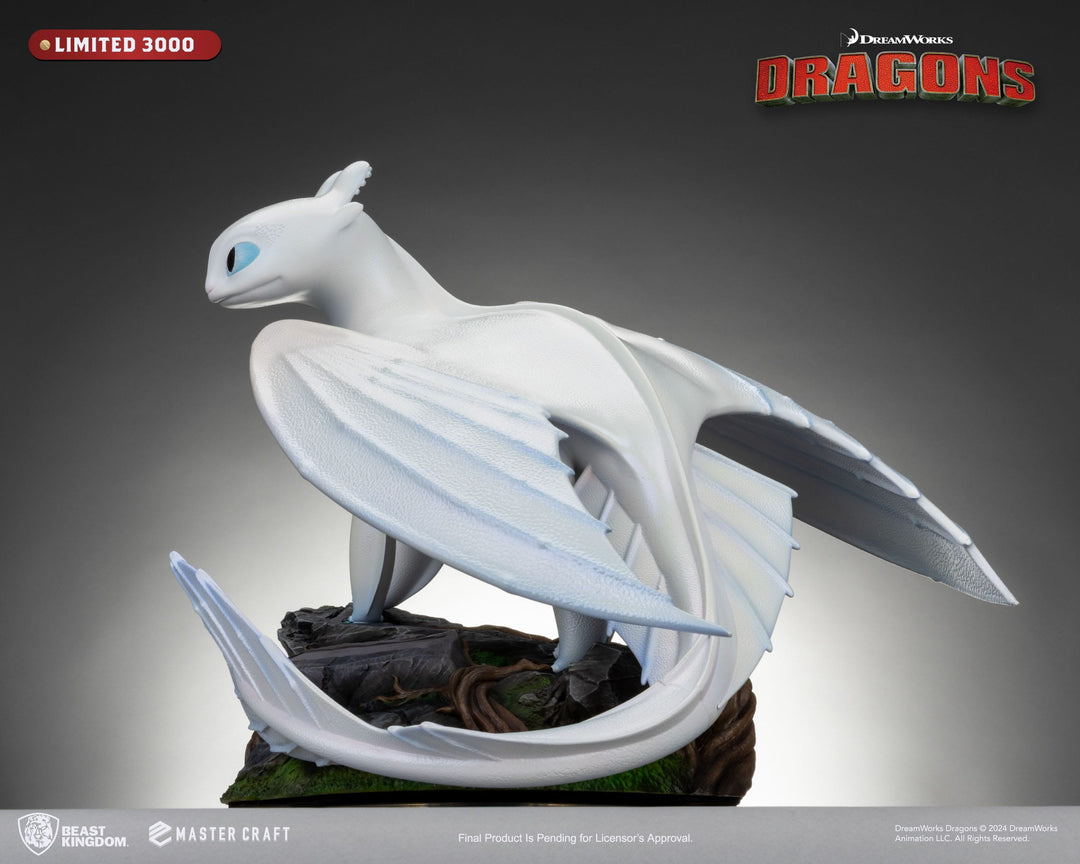 How to Train Your Dragon 3 Master Craft Light Fury Statue