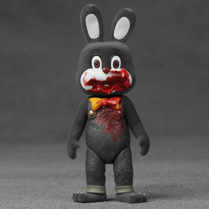 Silent Hill 3 Mini Action Figure Robbie the Rabbit Mini Black Version 10 cm