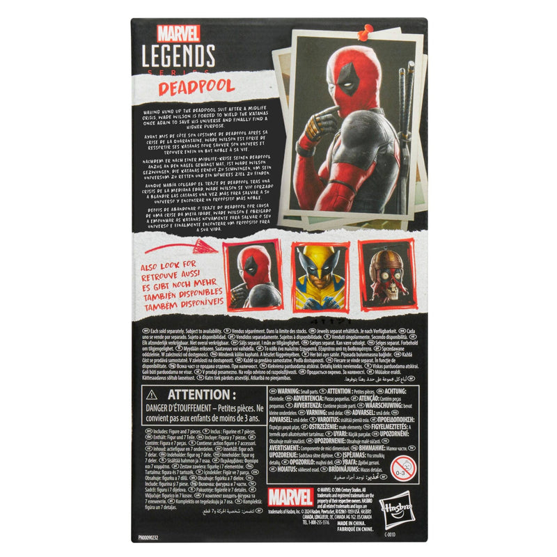 Deadpool & Wolverine Marvel Legends Action Figure Deadpool 15 cm