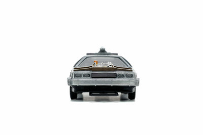 Back to the Future III Hollywood Rides Diecast Model 1/32 DeLorean Time Machine Free Rolling