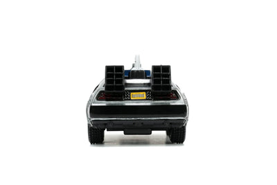 Back to the Future III Hollywood Rides Diecast Model 1/32 DeLorean Time Machine Free Rolling