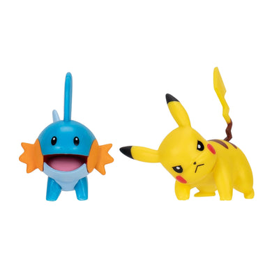 Pokémon First Partner Battle Figure Set Figure 2-Pack Mudkip & Pikachu #4