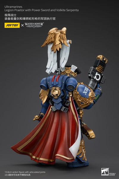 Warhammer The Horus Heresy Action Figure 1/18 Ultramarines Legion Praetor with Power Sword and Volkite Serpenta 20 cm