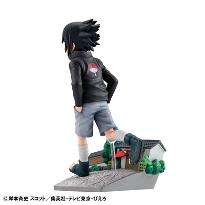 Naruto Shippuden G.E.M. Series PVC Statue Sasuke Uchiha GO! 14 cm (with gift)