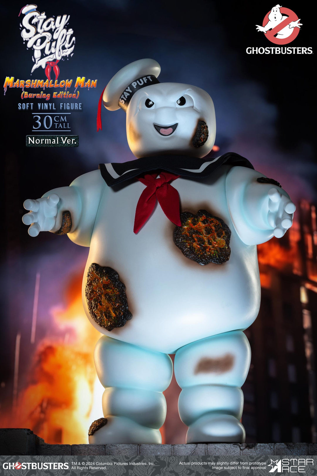 Ghostbusters Soft Vinyl Statue Stay Puft Marshmallow Man Burning Edition