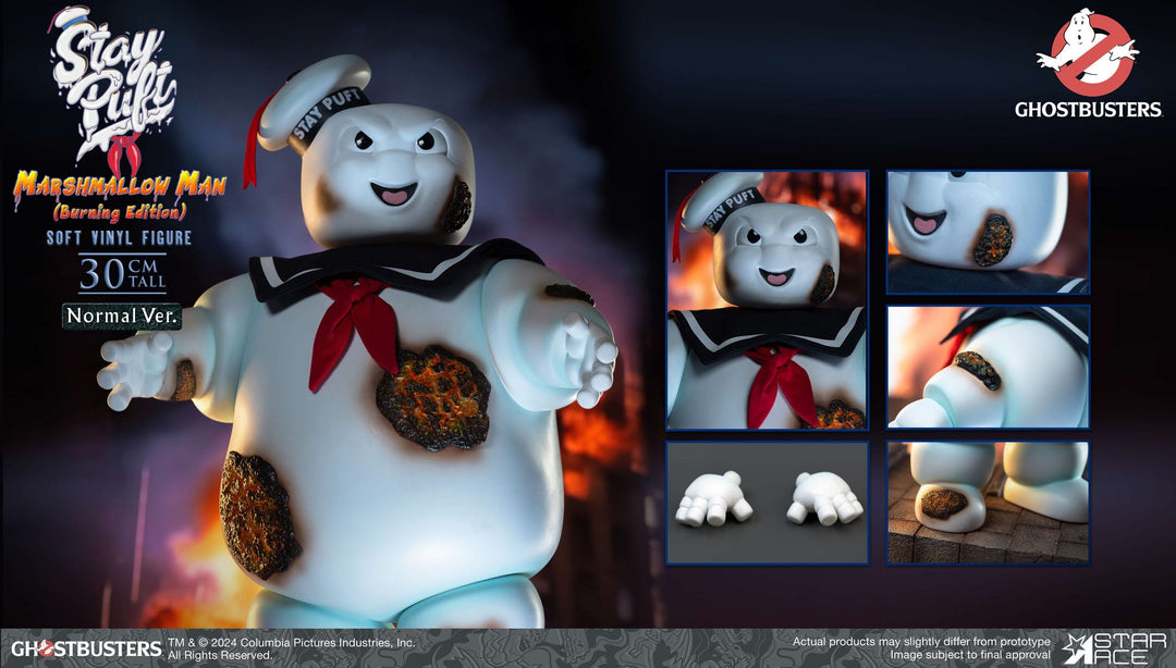 Ghostbusters Soft Vinyl Statue Stay Puft Marshmallow Man Burning Edition