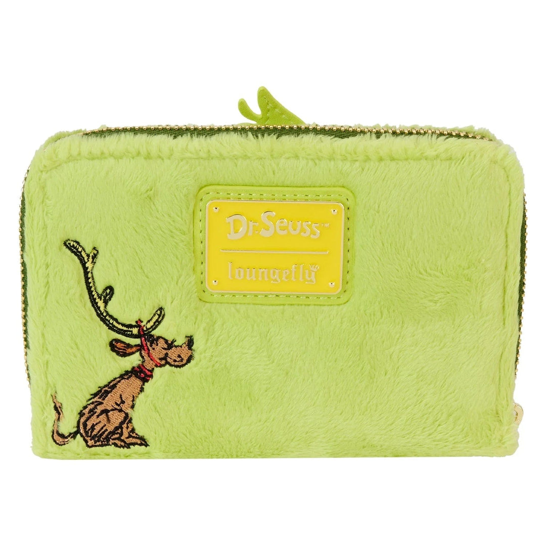 Loungefly Dr Seuss Plush Grinch Glow Cosplay Zip Around Wallet