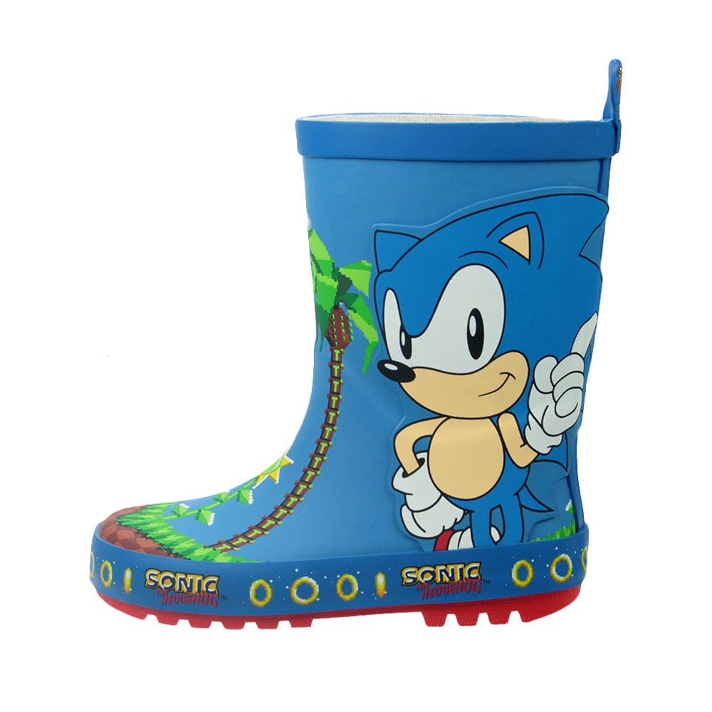 Kids 8 Official Sonic the Hedgehog Wellies / Wellington Boots