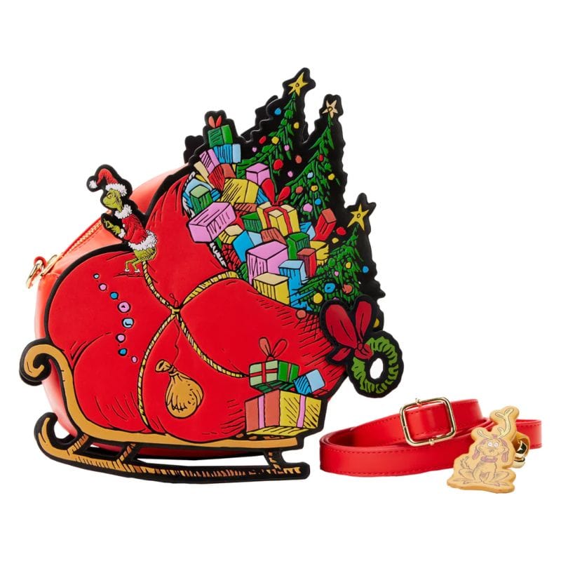 Loungefly Dr. Seuss Grinch Sleigh Crossbody Bag