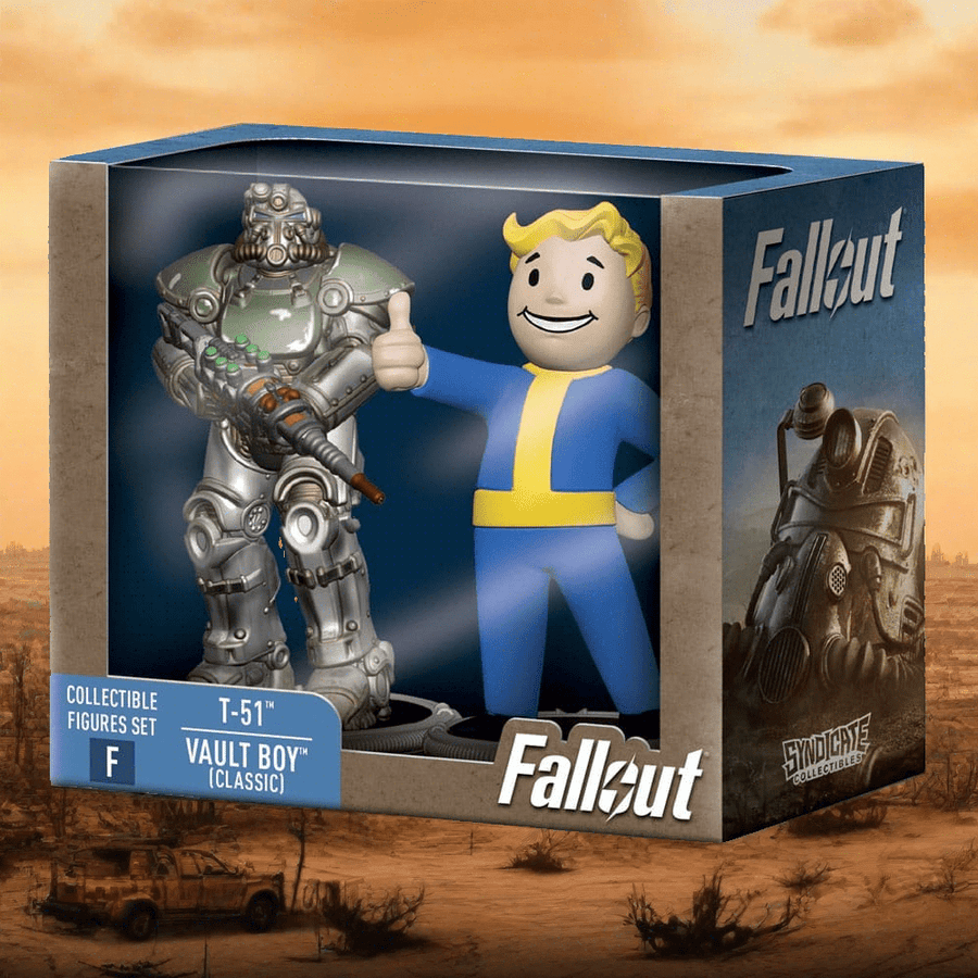 Fallout Mini Figures 2-Pack Set F Raider & Vault Boy (Strong) 7 cm