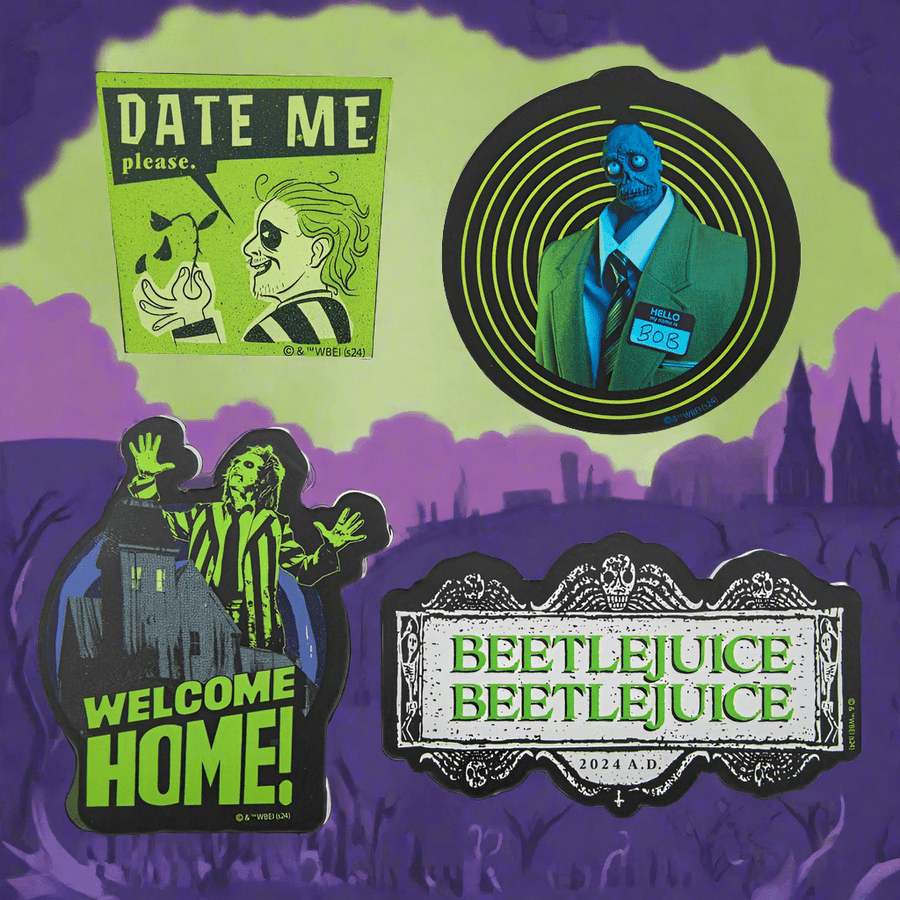 Beetlejuice Fridge Magnet 4-Pack