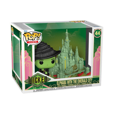 Wicked POP! Town Vinyl Figure Elphaba with the Emerald City 9 cm