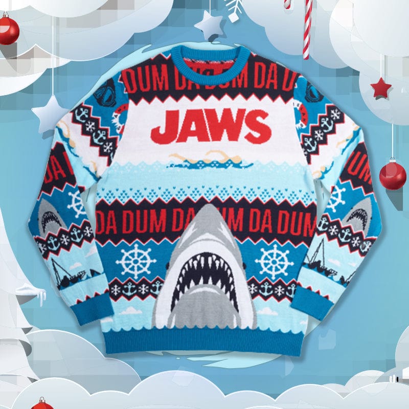 Official Jaws DA DUM Christmas Jumper / Ugly Sweater