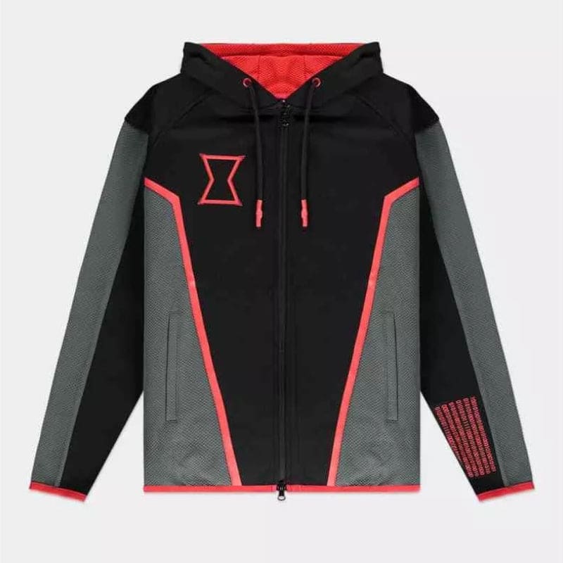 2XL Official Marvel Black Widow Technical Women's Hoodies