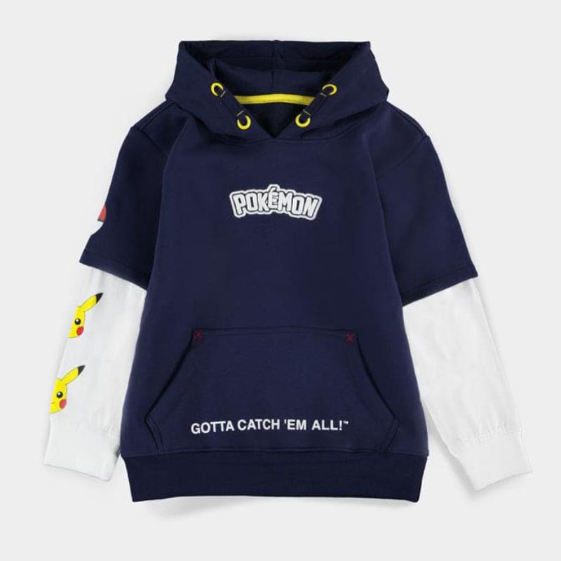 11-12 Years Offical Pokemon Gotta Catch 'Em All Kids Hoodies