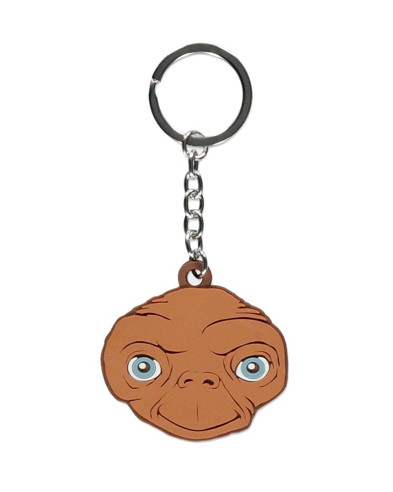 One size Official E.T. Rubber Flat Face Rubber Keychain