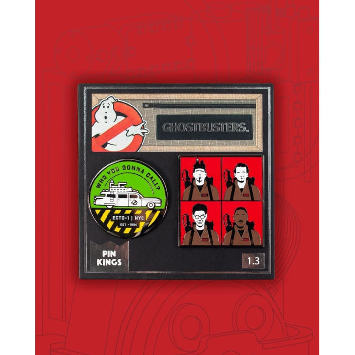 One Size Pin Kings Ghostbusters Enamel Pin Badge Set 1.3 - Who You Gonna Call ? & Characters