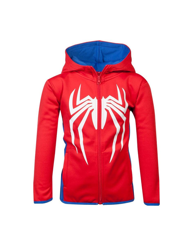 Marvel Spiderman Hoodie for Boys, Superhero Pull-Over Hooded Costume  Sweatshirt, Red & Blue, Size 6
